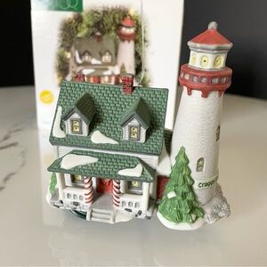 "Craggy Crove Lighthouse" Ornament - New England Snow Village by Dept. 56